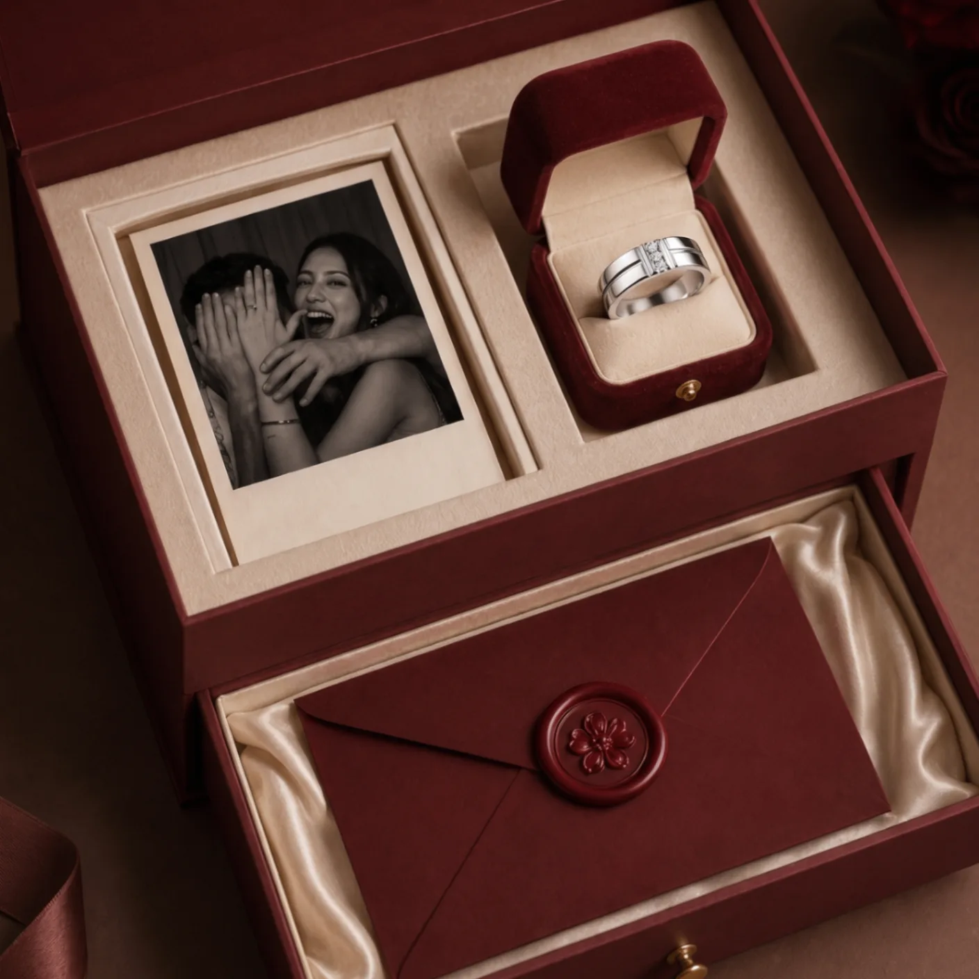 Silver Ring — Men in its box